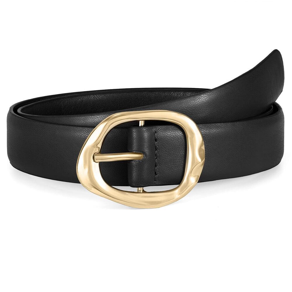 Black Belt with Gold Buckle